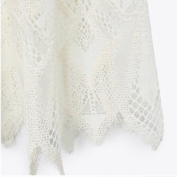 Zara Lace Detail Slip Dress Limited Edition Size M - Picture 8 of 14